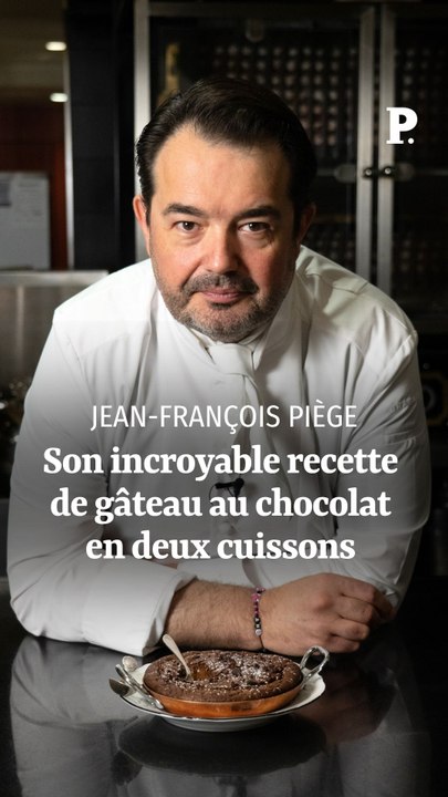 Jean-François Piège : son gâteau au chocolat en deux cuissons