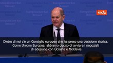 Negoziati adesione Ue Ucraina e Moldova, Scholz: Decisione storica