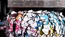 Satisfying Rainbow Dust! 🌈 _ Hydraulic Press vs. Color Sphere#HydraulicPress #ASMR #youtubeshorts