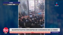 Manifestantes irrumpen en el Congreso de la CDMX | DPC con Paola Rojas