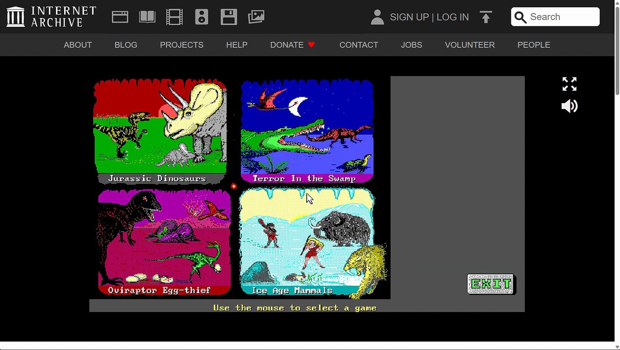 Dinosaur Predators (DOS) Apatosaurus Walkthrough