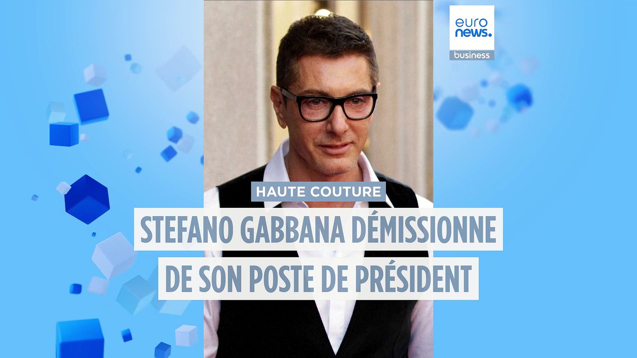 Stefano Gabbana démissionne de son poste de président de Dolce & Gabbana