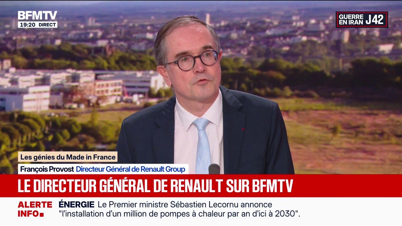 François Provost, directeur général de Renault, affirme que le plan annoncé par Sébastien Lecornu "est équilibré et va dans le bon sens"
