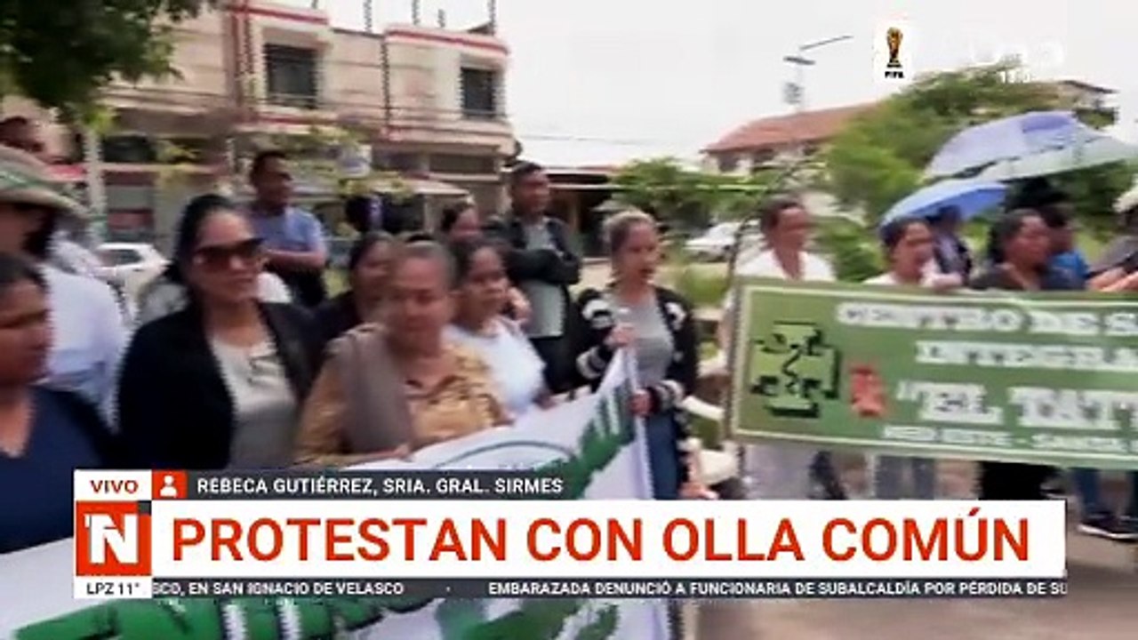 PROTESTAN CON OLLA COMÚN