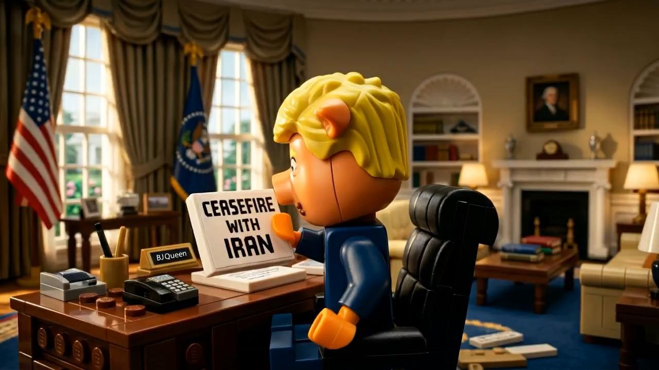 Iran Lego 9 - Orange Pig 🐖 Donald Trump Losers First