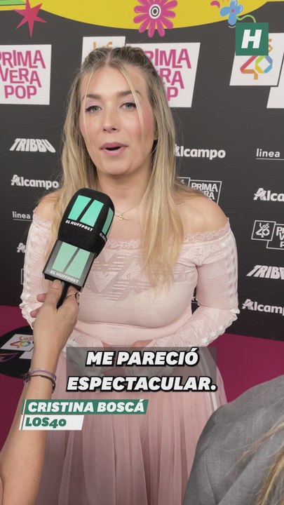 Cristina Boscá, locutora de Los 40, nos habla del concierto de Rosalía en la alfombra roja de los premios "LOS40 Primavera Pop 2026": "la piel de gallina continuamente"