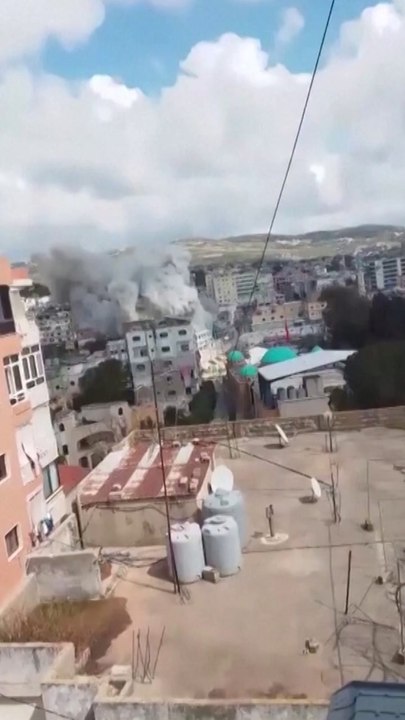 Smoke fills the sky after Israeli airstrikes hit Lebanon