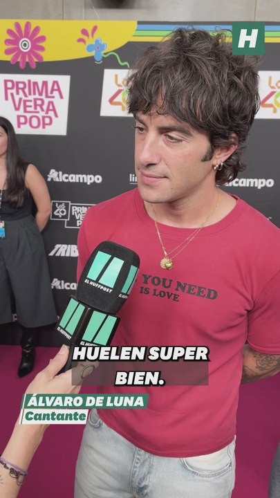 Álvaro de Luna, cantante, nos habla de sus perfumes en la alfombra roja de los premios "LOS40 Primavera Pop 2026": "Llevo un mix"