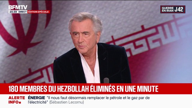 Guerre au Moyen-Orient: “Le peuple libanais tout entier est otage”, affirme Bernard-Henri Lévy, écrivain