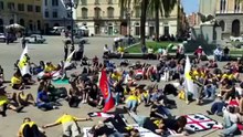 Flash mob a Sassari in piazza d'Italia