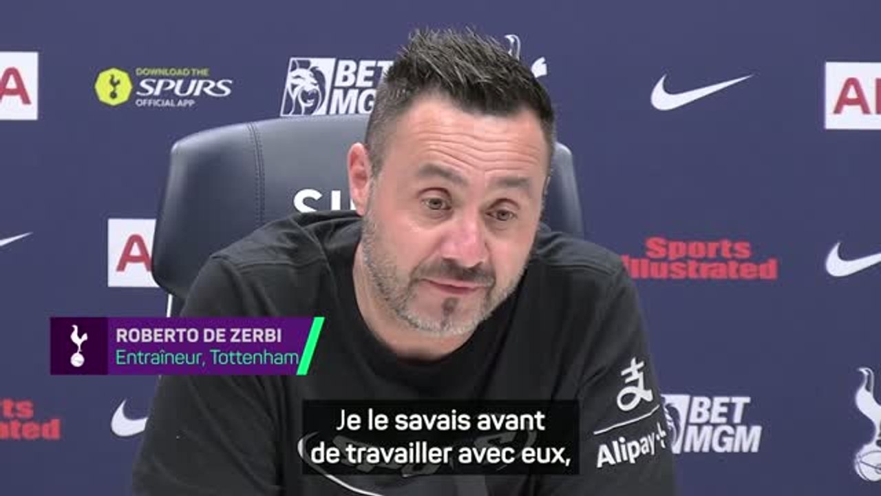 Tottenham - De Zerbi est convaincu que les Spurs ne seront pas relégués