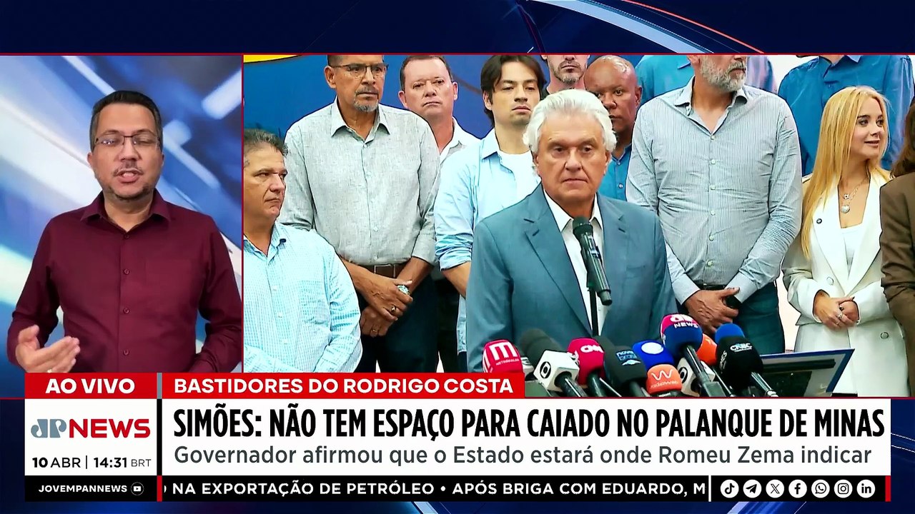 Mateus Simões: Não tem espaço para Caiado no palanque de Minas | TEMPO REAL