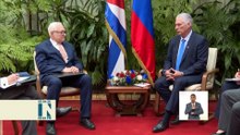 Díaz-Canel recibe a diplomático ruso y afirma el respaldo a la isla