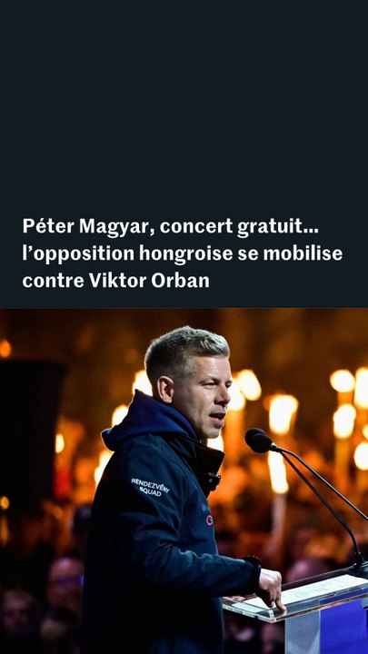 Péter Magyar, concert anti-Orban… les images de l’opposition hongroise, rassemblée contre un cinquième mandat de Viktor Orban