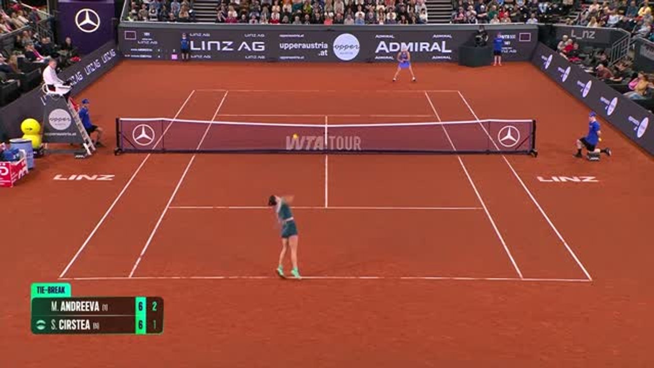 Linz - Andreeva écarte Cirstea et file en demi