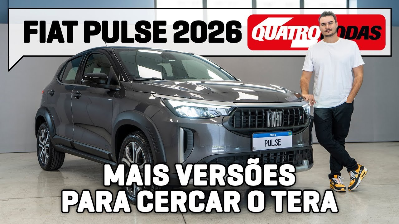Fiat Pulse 2026 tem até TETO SOLAR à espera do...