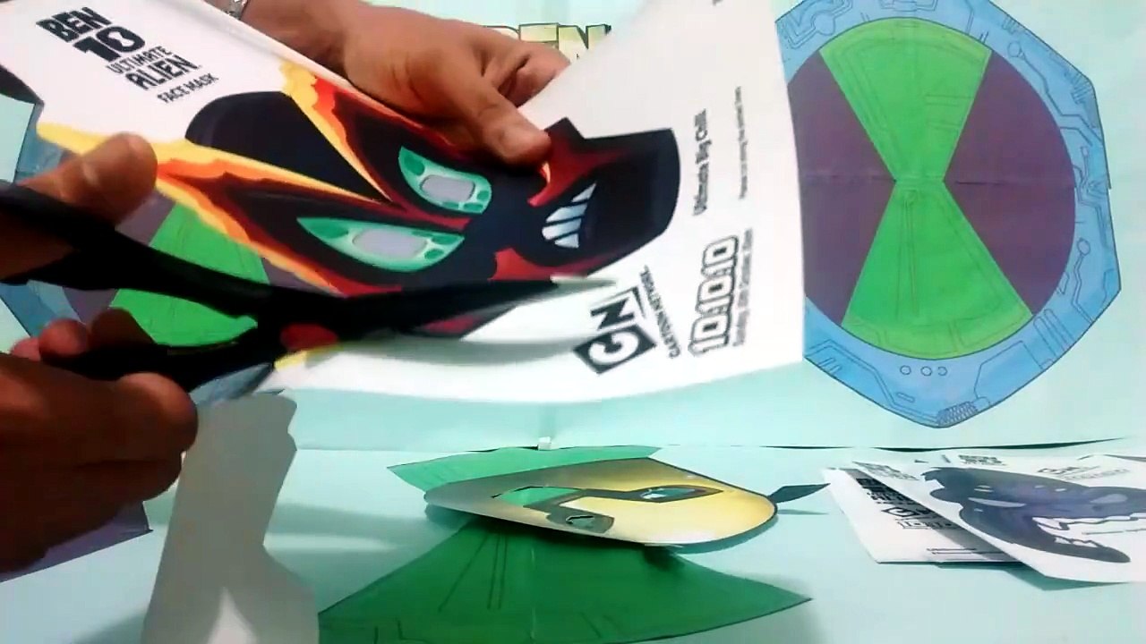 Tutorial- Máscaras Especiais Ben 10.10.10- Ben 10 UA (Parte 2)