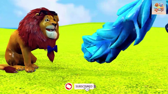Paint & Animals Duck, Cow, Gorilla, Lion, chicken, Elephant, Fountain Crossing Turtle Cartoon Game