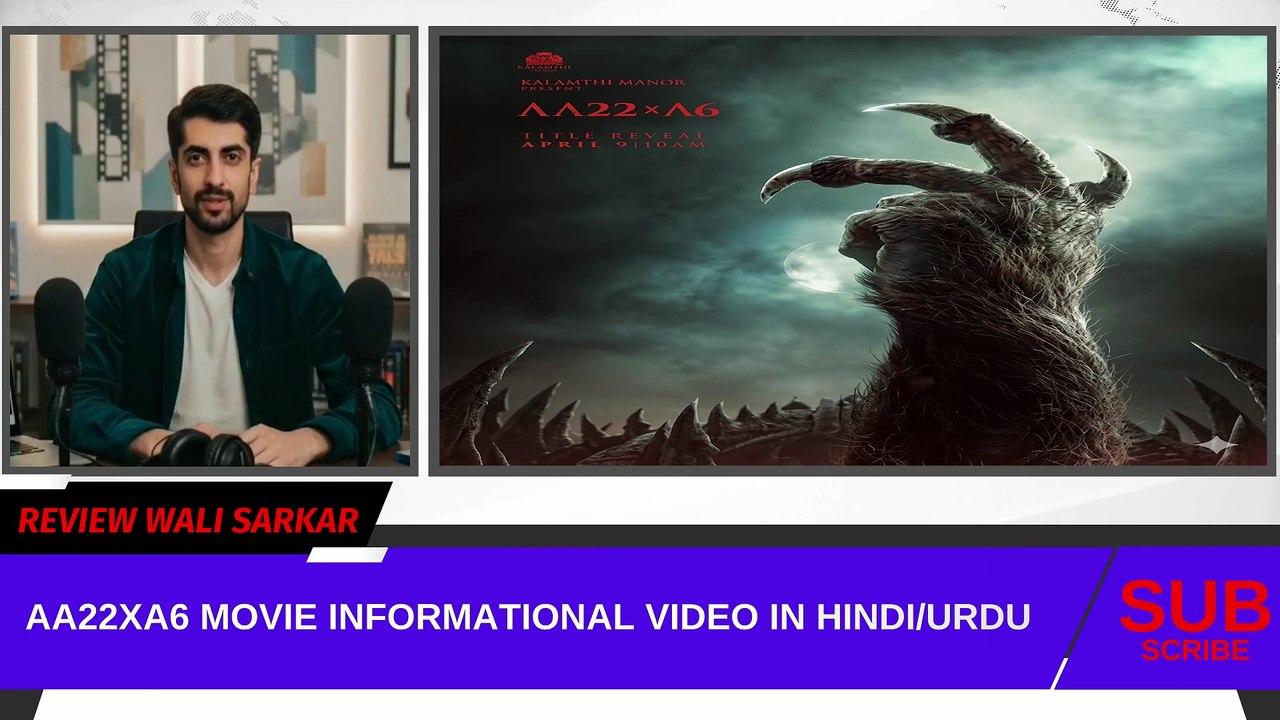 AA22XA6 movie Poster Announcement Review in Hindi | Allu Arjun Movie |