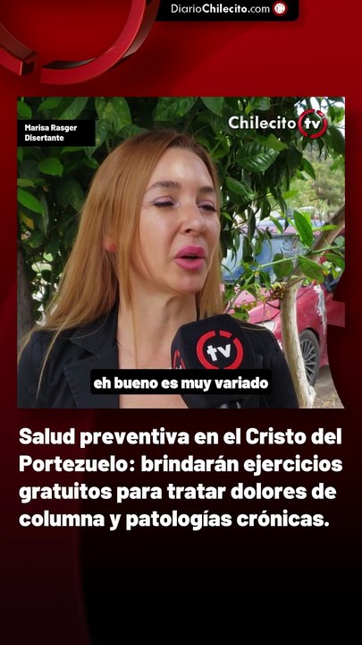Salud preventiva en el Cristo del Portezuelo: brindarán ejercicios gratuitos para tratar dolores de columna y patologías crónicas.