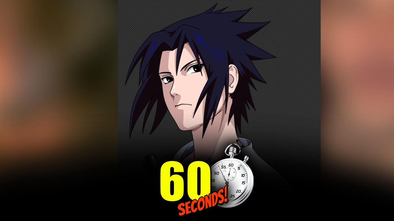 SASUKE UCHIHA en 1 MINUTE !