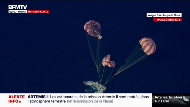 Retour d'Artémis II: la capsule Orion a amerri dans l'océan