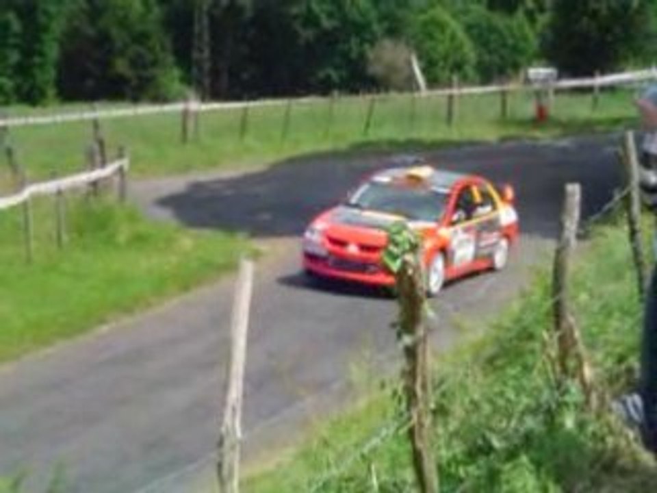 rallye du limousin 2008 Mitsubishi lancer evo VIII