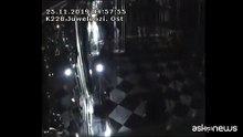 Le immagini dei ladri in azione nel castello di Dresda