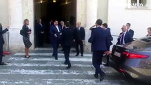 L'arrivo di Conte a Palazzo Regio