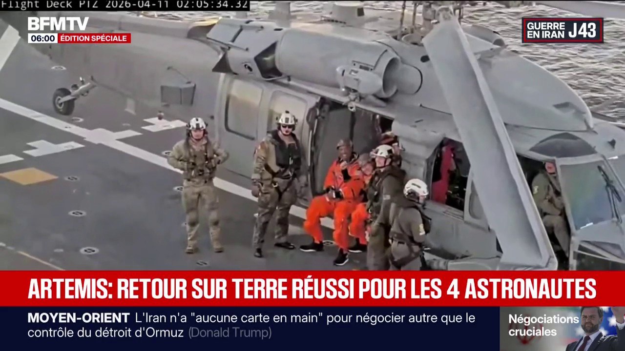 Mission Artémis II: retour sur Terre réussi des...