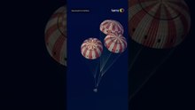 Artemis II: Cápsula Orion pousa no oceano completando retorno seguro à Terra #shorts