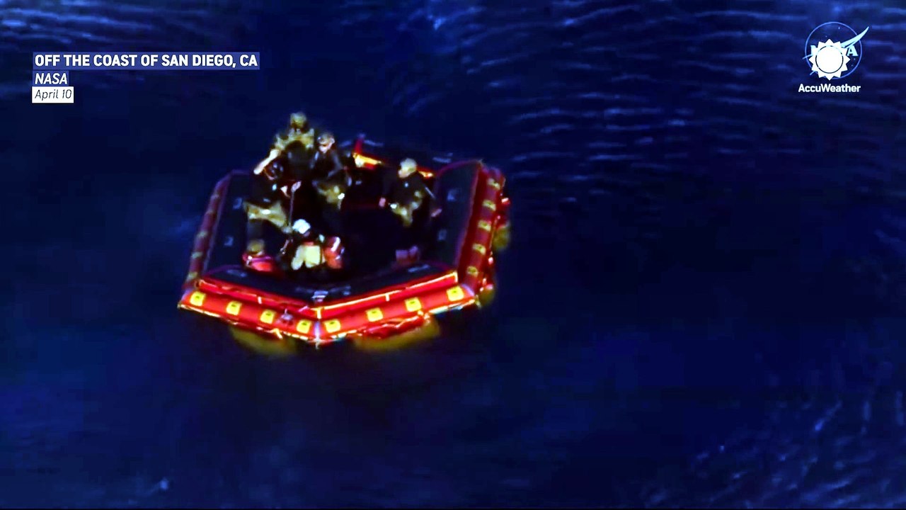 Artemis II astronauts hoisted from the sea in helicopters for dramatic return to Earth