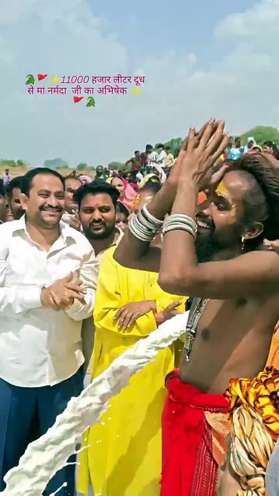 Outrage after 11,000 litres of milk poured into the Narmada: 'We are destroying our rivers'