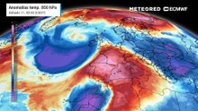 El choque de dos masas de aire dará lugar a la bajada de las temperaturas