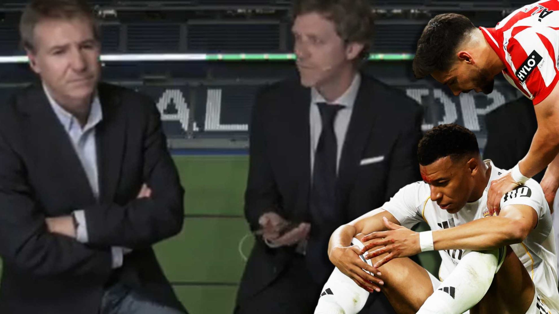 "Alberola no tiene vergüenza, está viendo sangrar al futbolista..."<br>