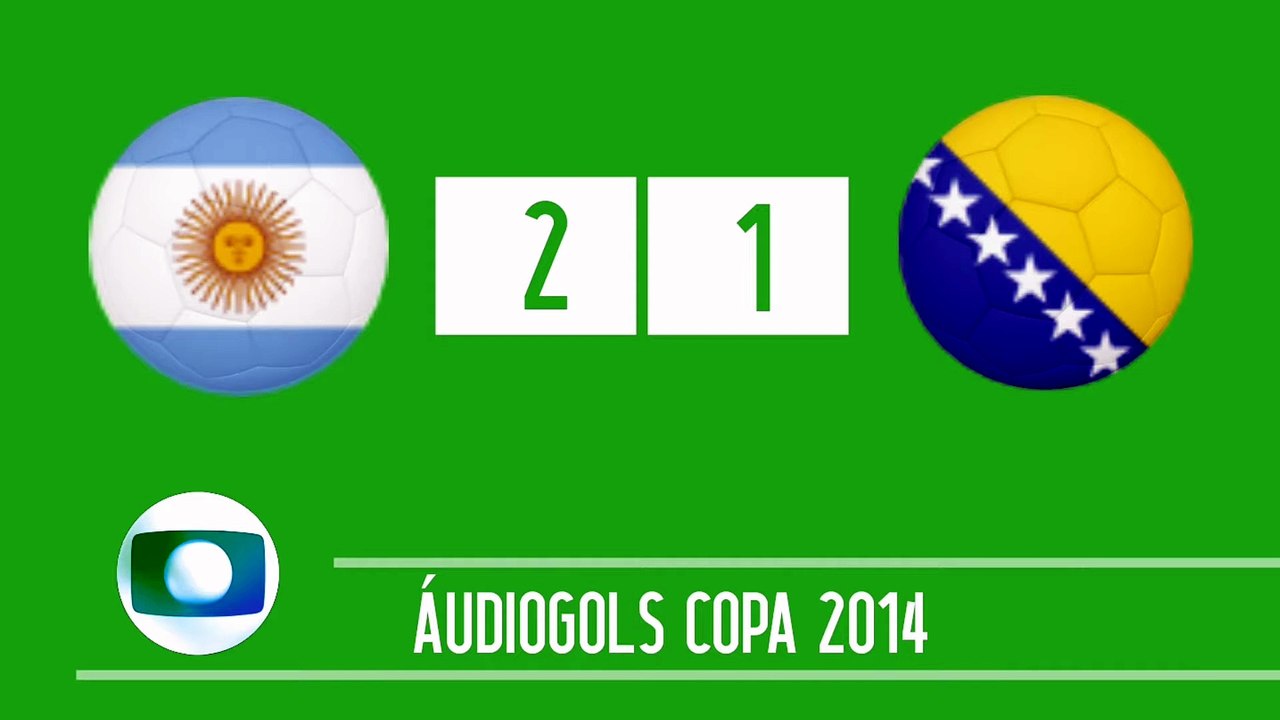 Áudiogols | Argentina 2x1 Bósnia e Herzegovina (Globo 2014)