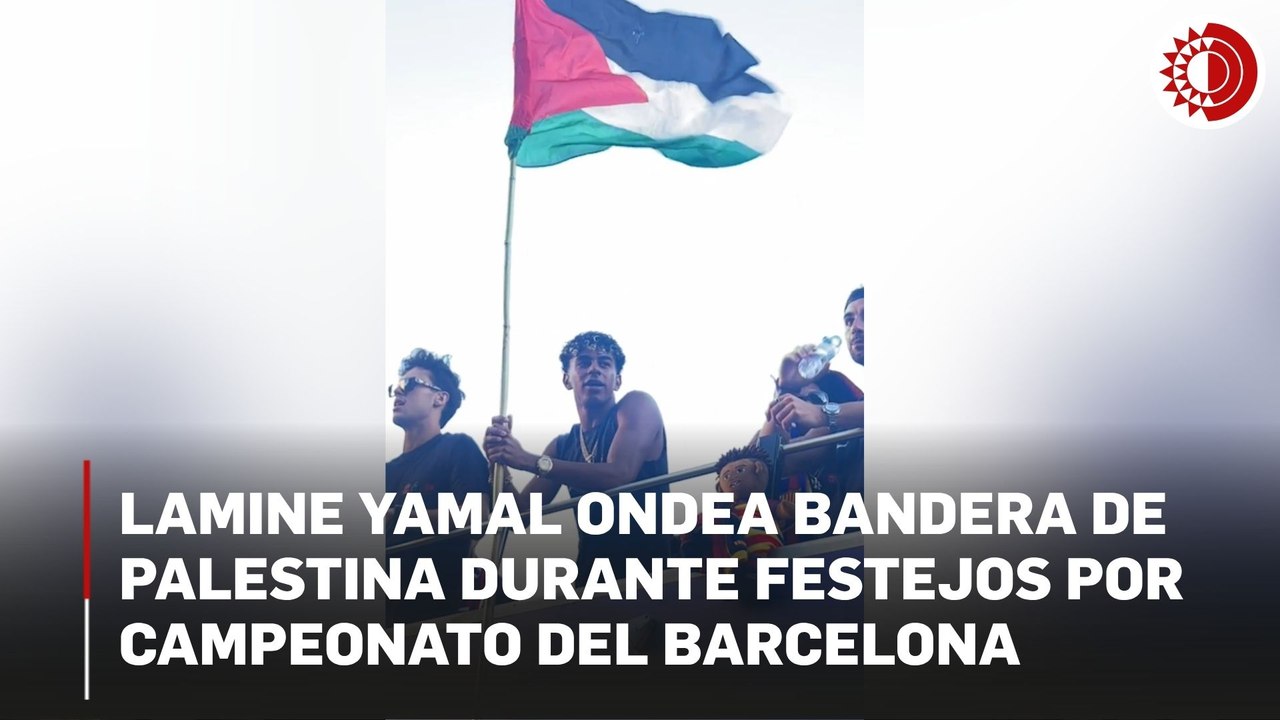 Lamine Yamal y el gesto que se volvió viral en los festejos del Barça