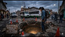 Mega fuga de agua, va directo al centro de la tierra