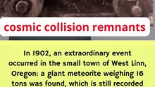 Imagine walking in a field and finding a 16-ton rock that fell from the sky...