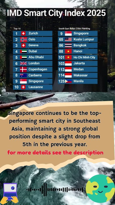 IMD Smart City Index 2025 Global & Southeast Asia Rankings Revealed