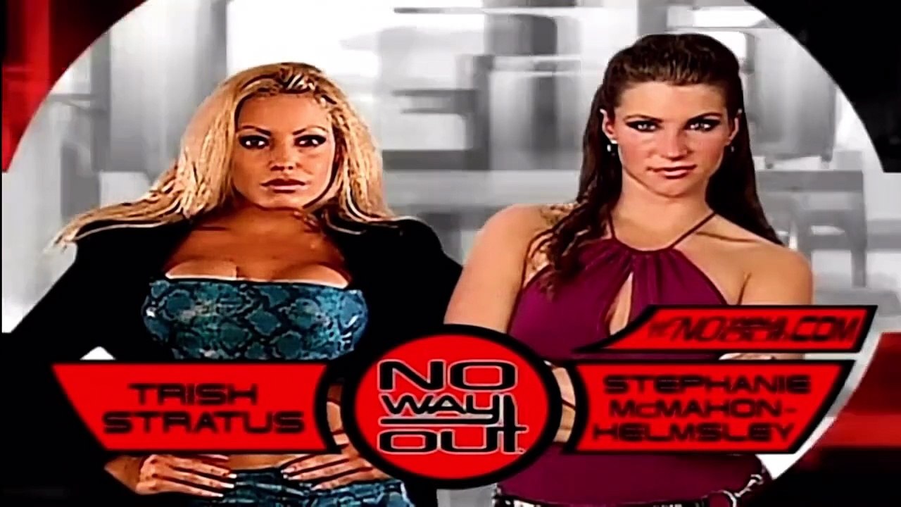 Trish Stratus vs Stephanie McMahon Highlights WWF No Way Out 2001