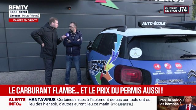 À cause de la guerre au Moyen-Orient, le prix du carburant flambe... et le prix du permis aussi