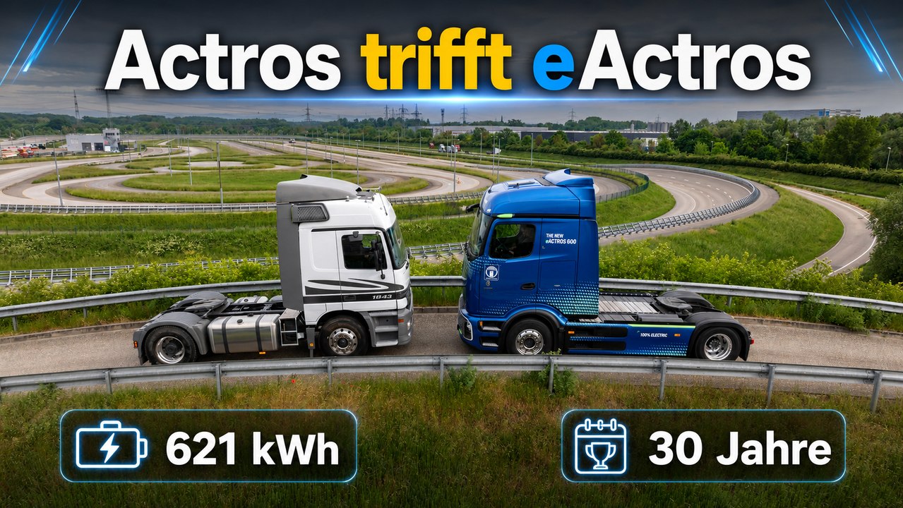 Mercedes-Benz Actros: Technikgeschichte trifft Fernverkehr