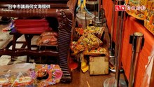 台中萬和宮遭砸 300多年媽祖金身無恙、嫌犯制服影像曝光