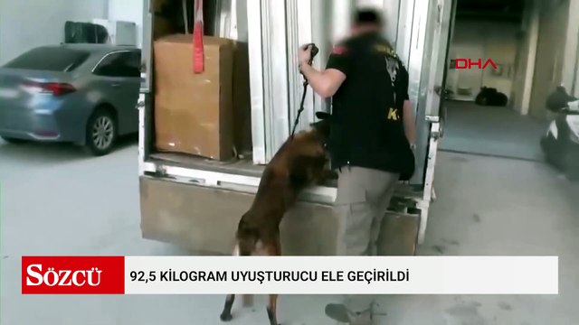 Bağcılar'da duş teknelerinin arasına gizlenmiş 92,5 kilogram uyuşturucu ele geçirildi
