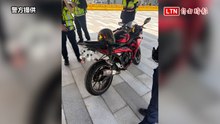 淡江大橋第一張罰單！飆仔爆音車硬闖管制區 吞高額罰單還扣車