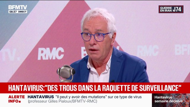 Hantavirus: On est dans une contagiosité moindre mais on ne peut pas dire à l'heure qu'il est que ce n'est que par contact rapproché , souligne l'infectiologue Gilles Pialoux