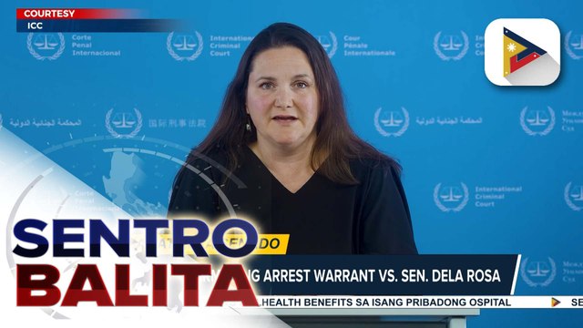ICC, iginiit na may sapat na ebidensya para magpalabas ng arrest warrant vs. Sen. Dela Rosa; senador, nananatili sa protective custody ng Senado | ulat ni RR Tubice
