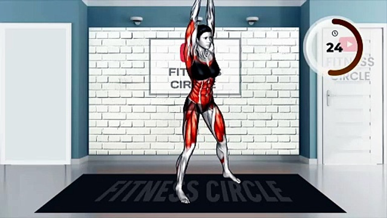 TOP 30 Best Standing Exercises for Small Waist & Hanging Belly  Flat Belly Workout For WEIGHT LOSS_