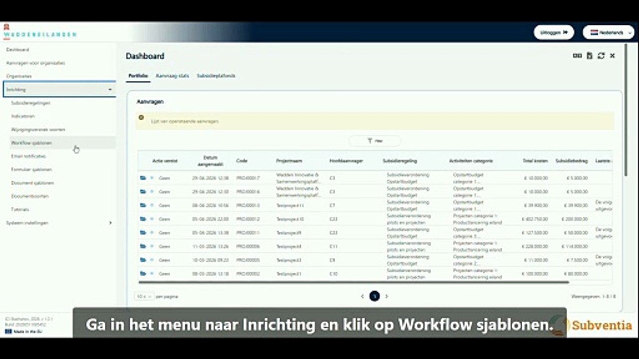 Hoe maak ik een workflow sjabloon?